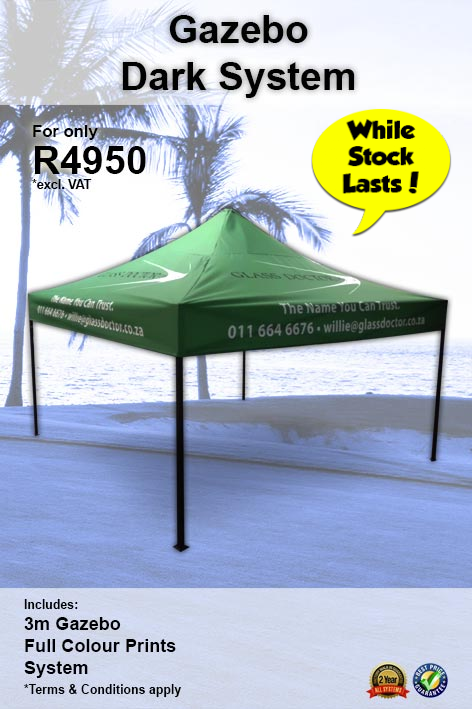 Dark Gazebo Special for only R4950